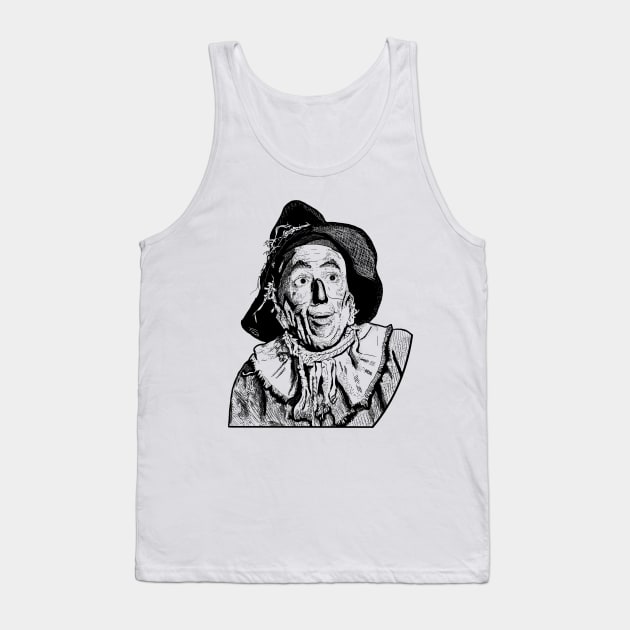 "Mindless" Inktober Scarecrow Tank Top by freezethecomedian